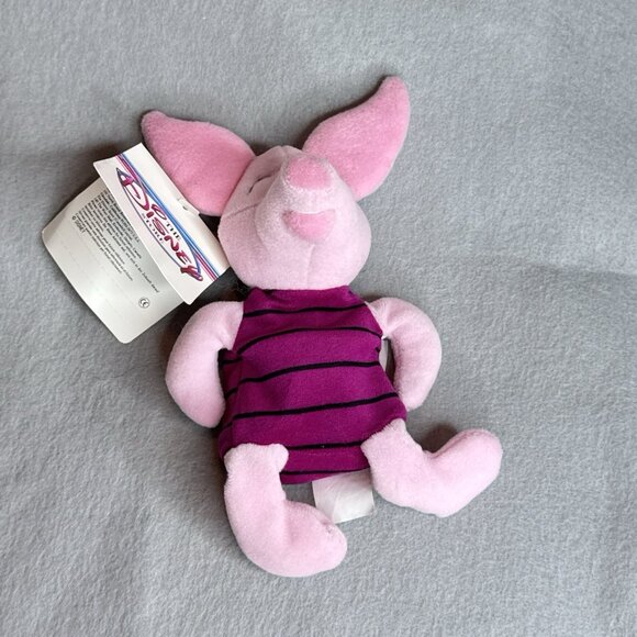 Piglet Winnie The Pooh The Disney Store Bean Bag 8" Plush Stuffed Toy Animal - Picture 2 of 4